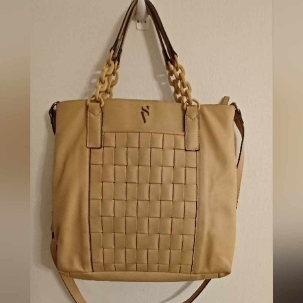 Simply Vera Vera Wang Tan Woven Handbag